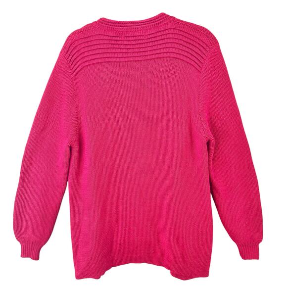 Peruvian Link Ebel cardigan sweater 100% alpaca bright red women’s one size - Picture 2 of 9